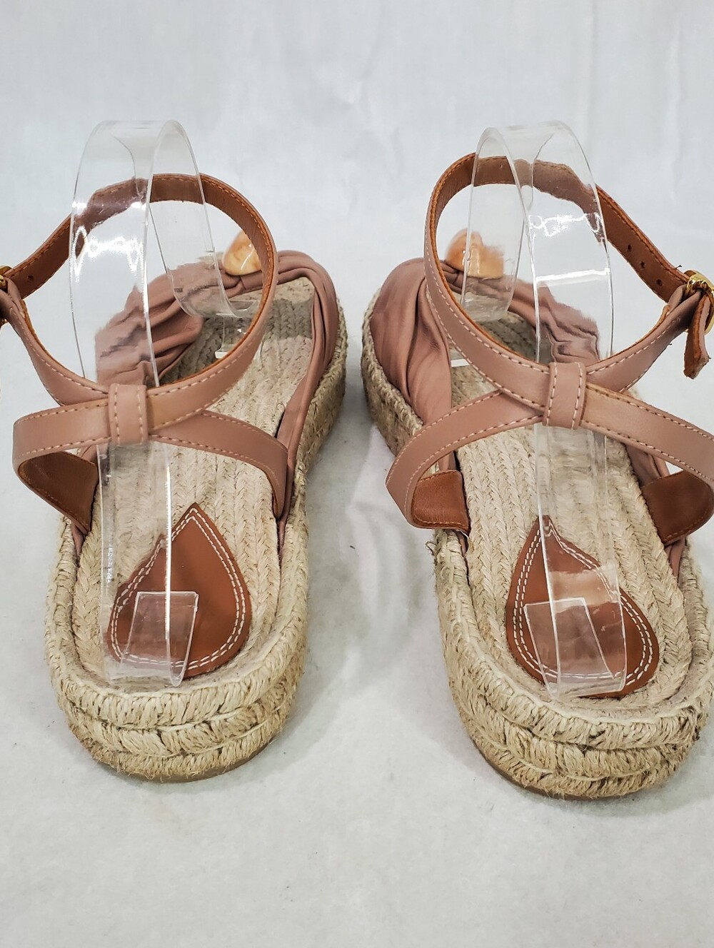 Zimmermann Gleam Gathered Espadrille Sandals Beige Biscuit Pebble Detail EU 41 - Picture 9 of 16